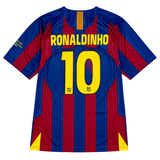 BARCELONA 2005-06 HOME CHAMPIONS LEAGUE RETRO – RONALDINHO #10
