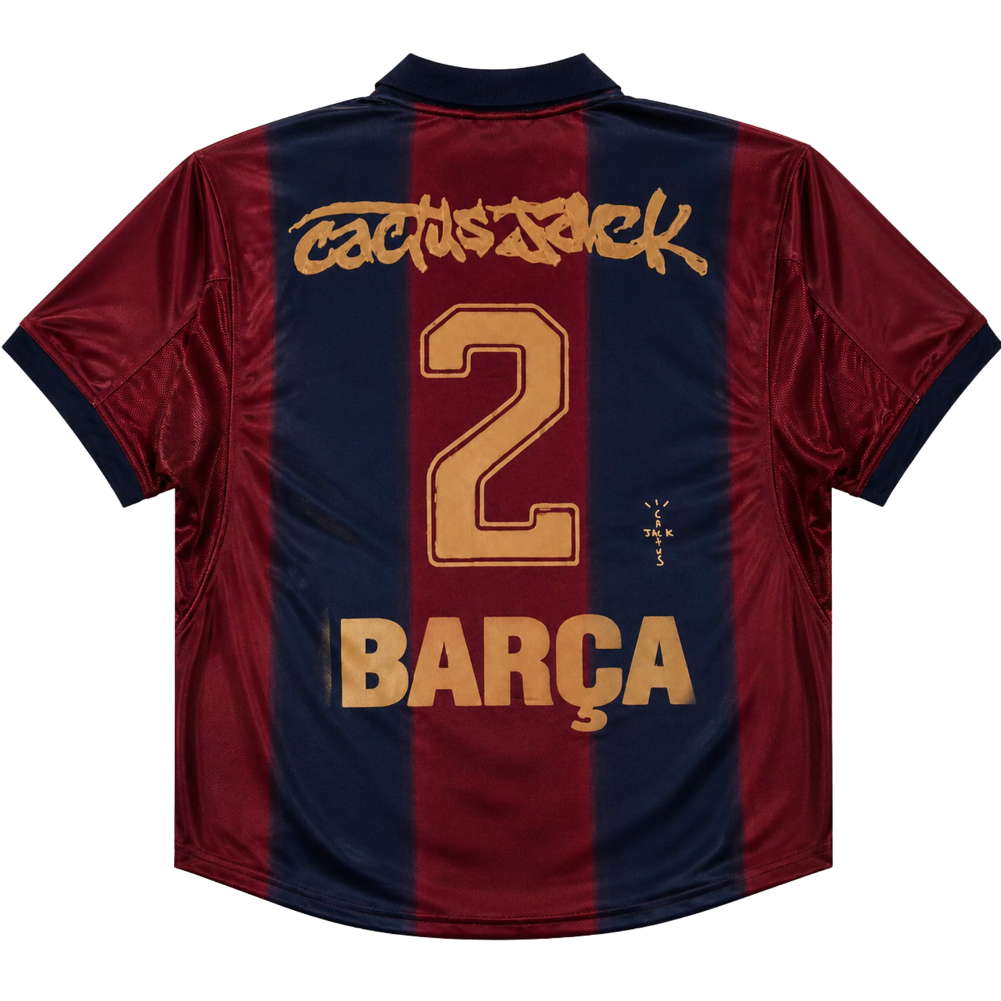 CJ X FC BARCELONA RETRO 2000/01 HOME SKELETON JERSEY